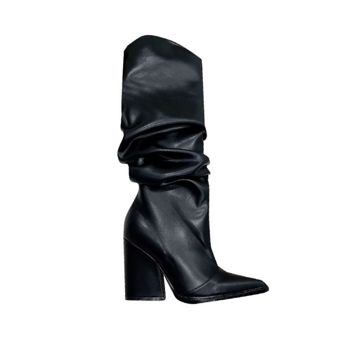 HERDI Block Heel Knee High Boots
