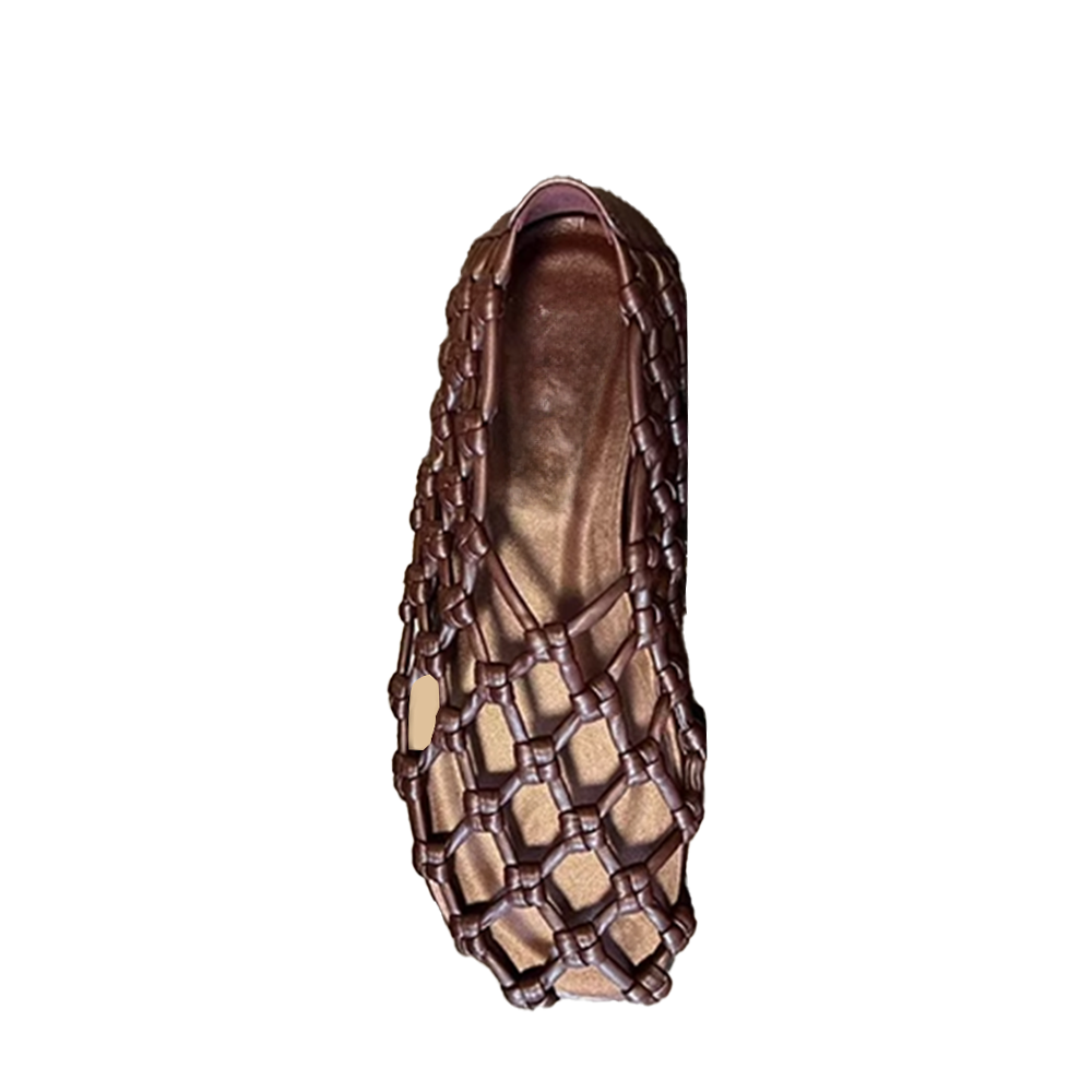 HESVA Cut Out Ballet Shoes