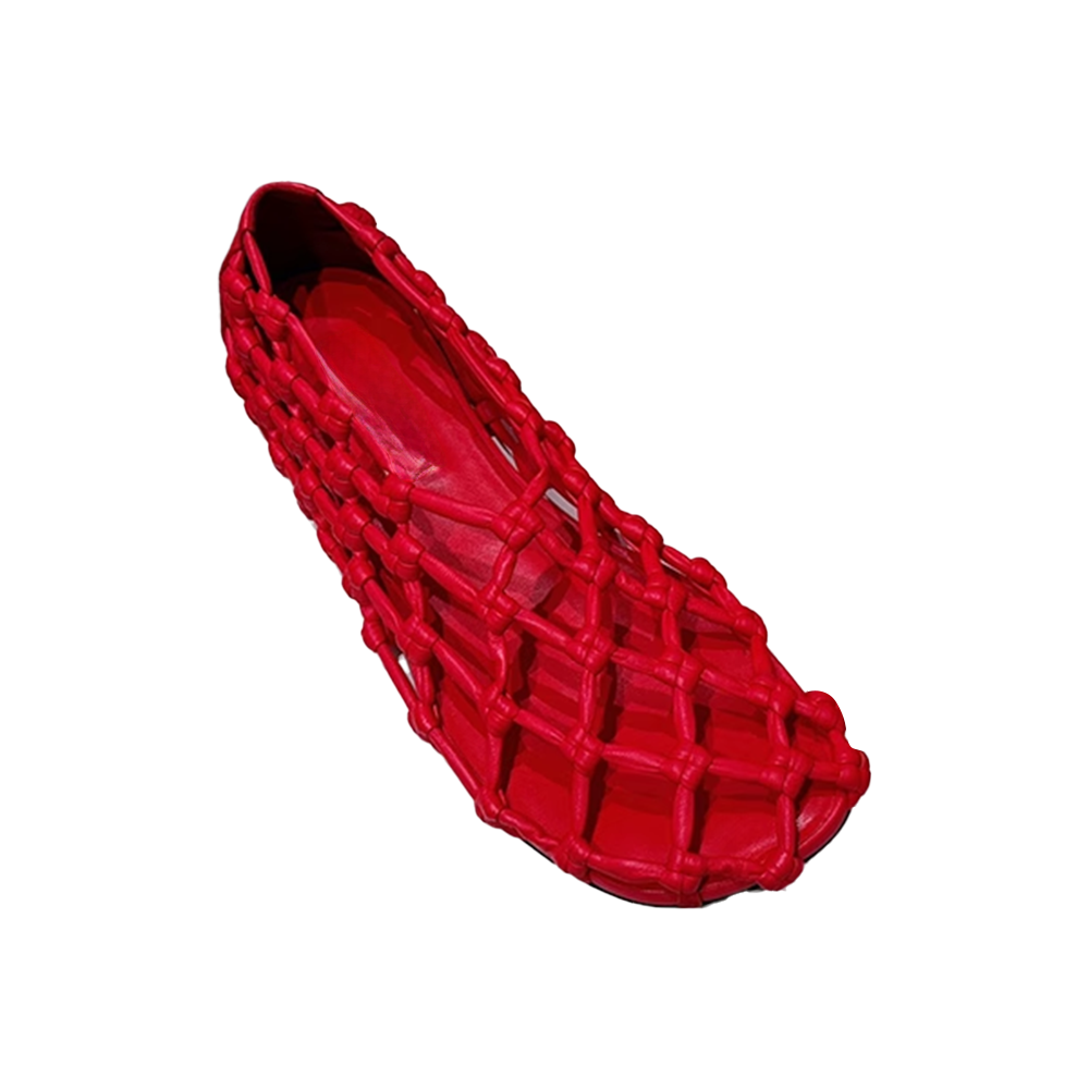 HESVA Cut Out Ballet Shoes