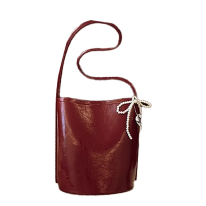 HETSA Pearl Bow Bucket Bag