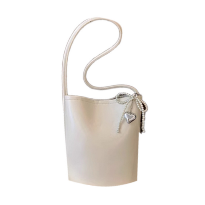 HETSA Pearl Bow Bucket Bag