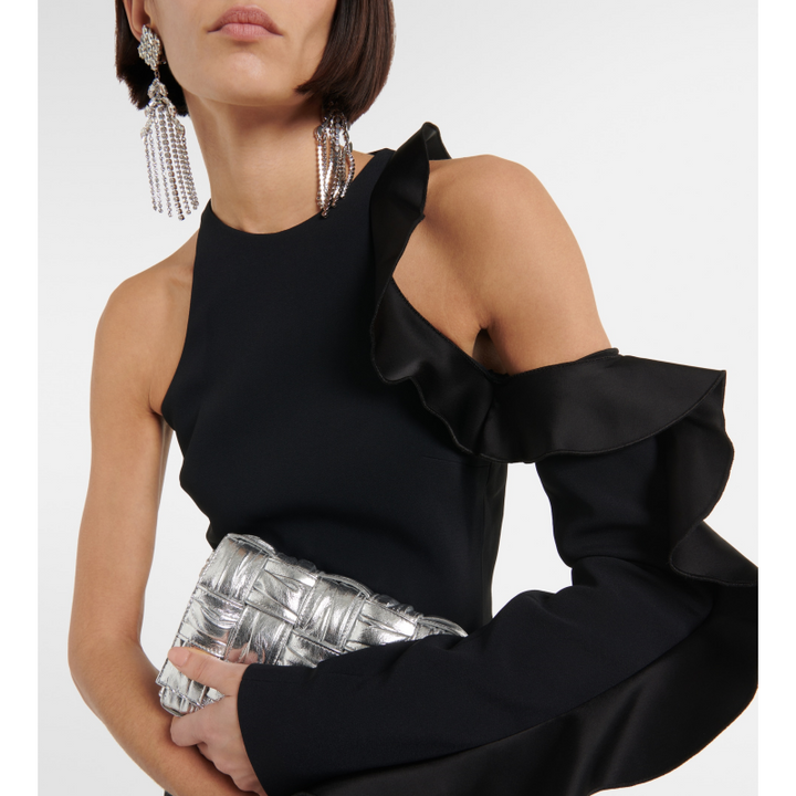 HEVIU Ruffled Mini Evening Dress Gown