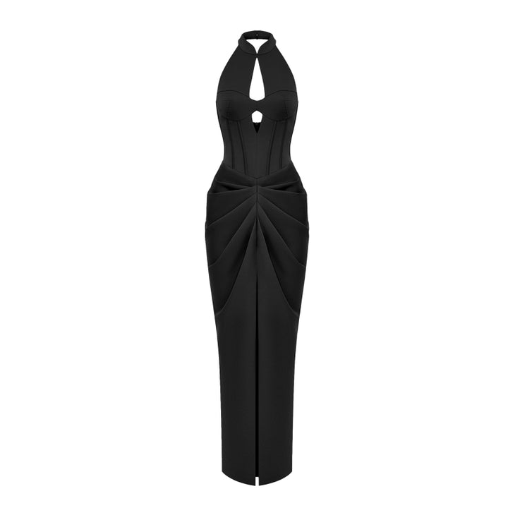 HONZA Cut Out Evening Dress Gown