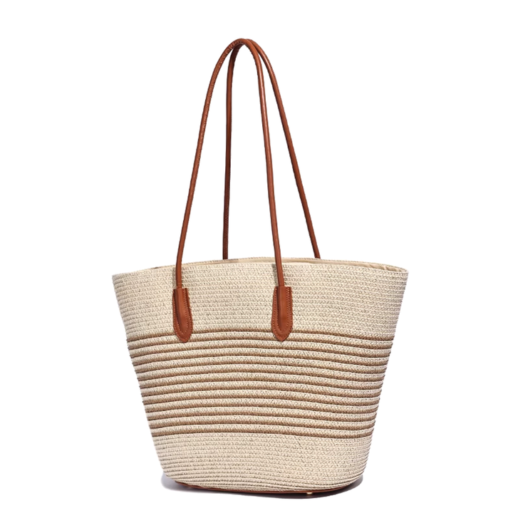HUMTA Striped Espadrilles Bucket Bag