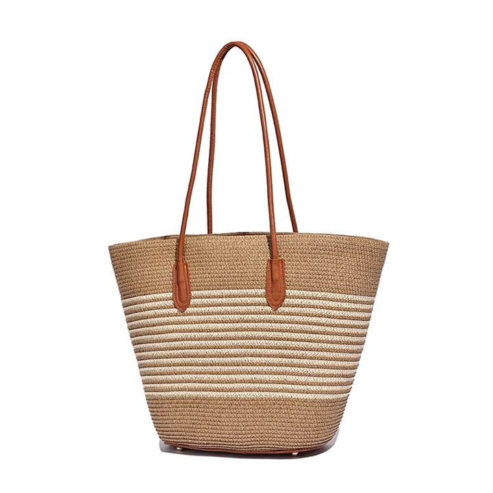 HUMTA Striped Espadrilles Bucket Bag