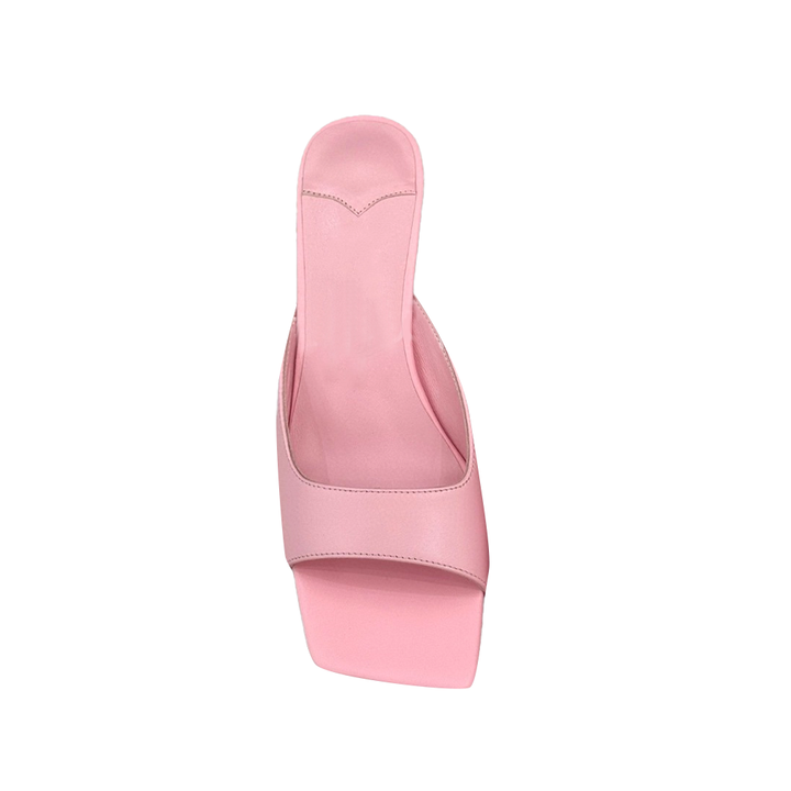 HUNVE Kitten Heel Mules Sandals