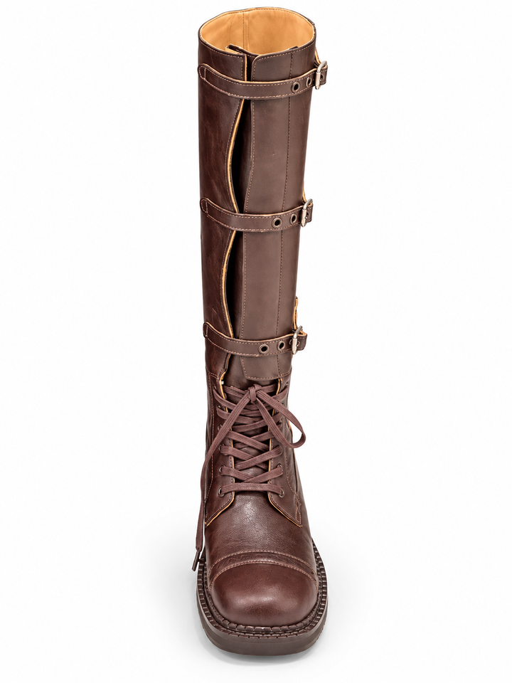 JADEN LACE UP KNEE HIGH BOOTS