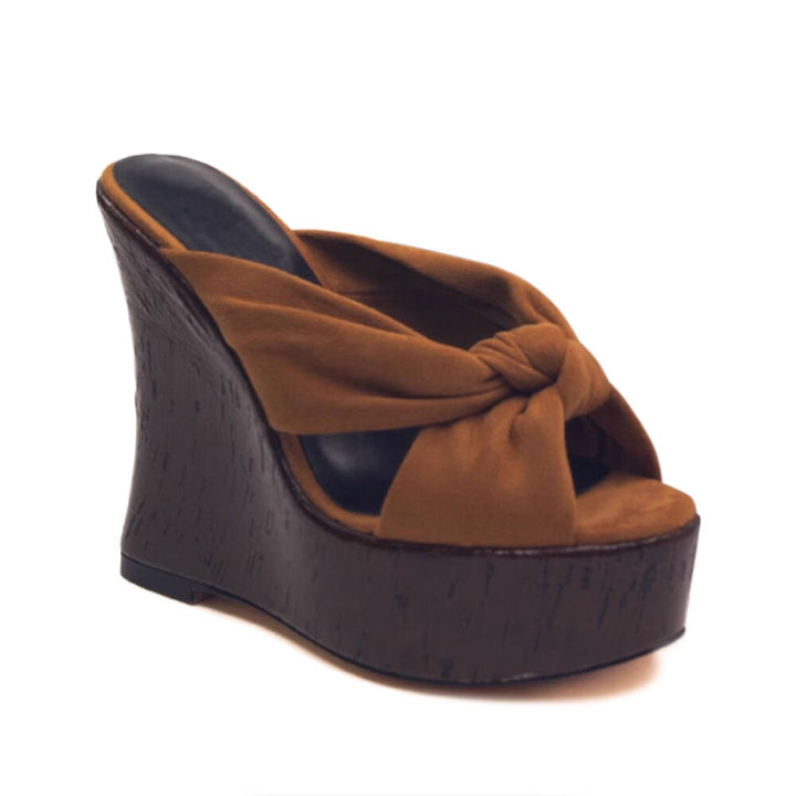 JUKCA Knot Platform Mules Sandals