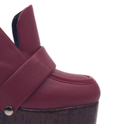 JUKCA Leather Platform Sandals