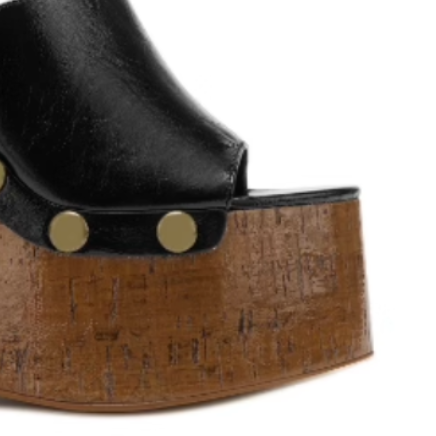JUKCA Studded Platform Mules Sandals