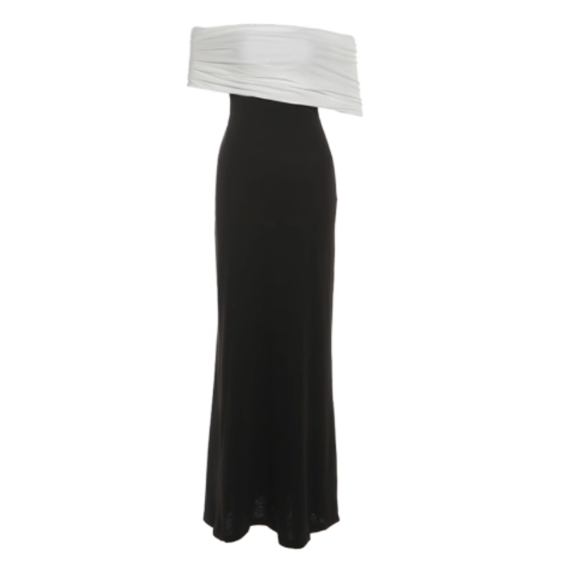 JUNVO Off-Shoulder Evening Dress Gown