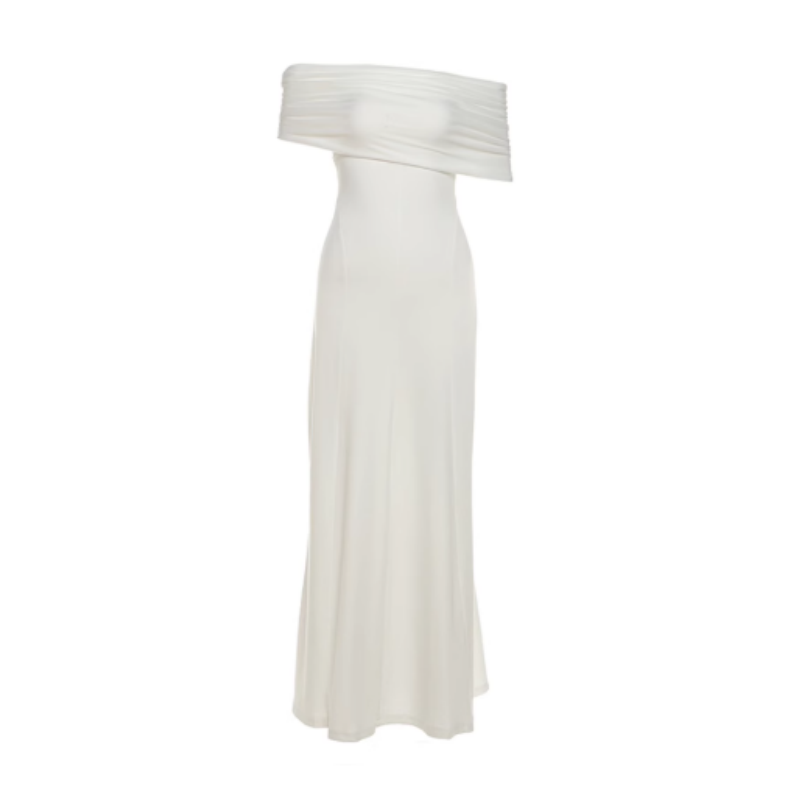 JUNVO Off-Shoulder Evening Dress Gown