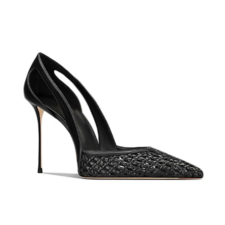 KAVCO Braided Mid Heel Pumps - 8cm