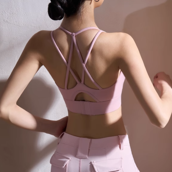 KAYAT Yoga Pilates Back Cross Fitted Sports Bra