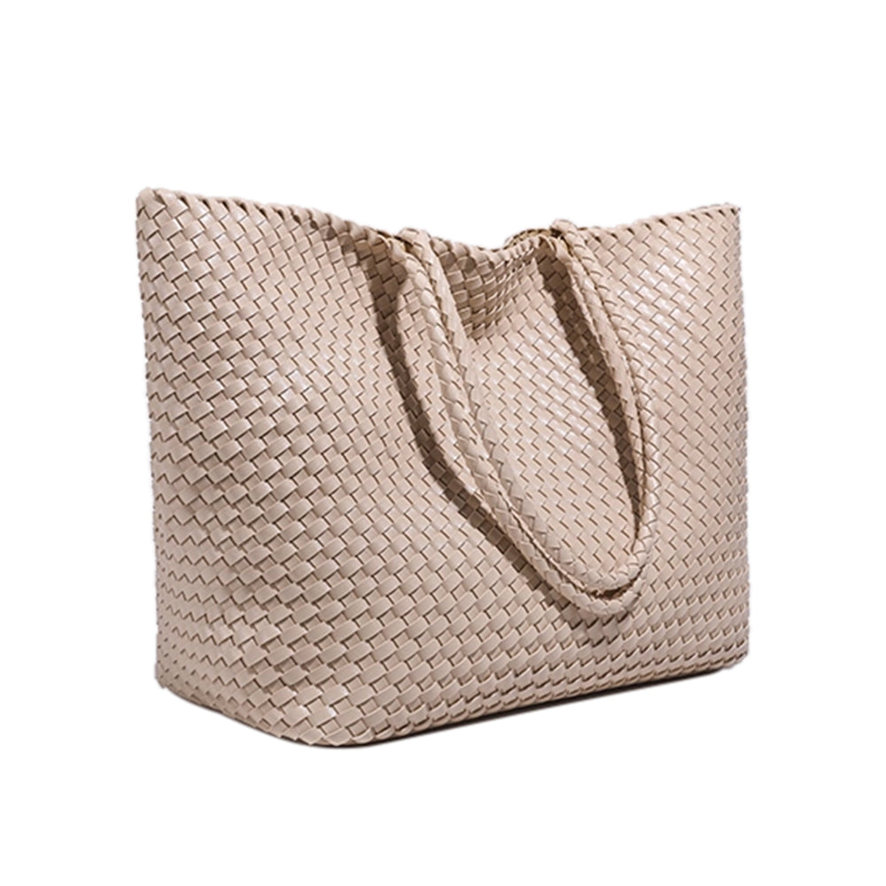 LETVC Braided Oversized Tote Bag