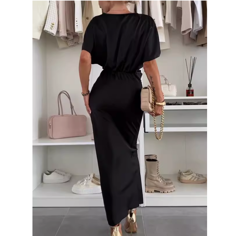 KETVU V Neck Midi Dress