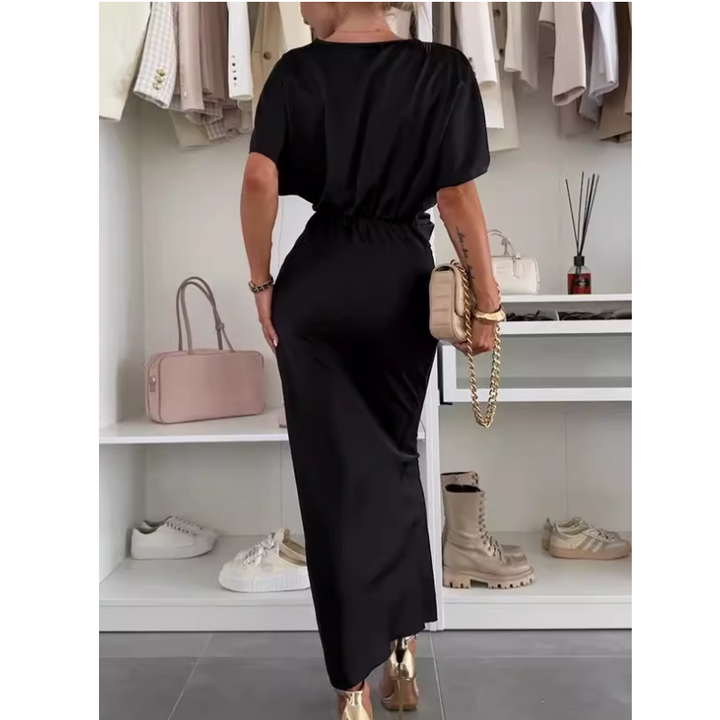 KETVU V Neck Midi Dress