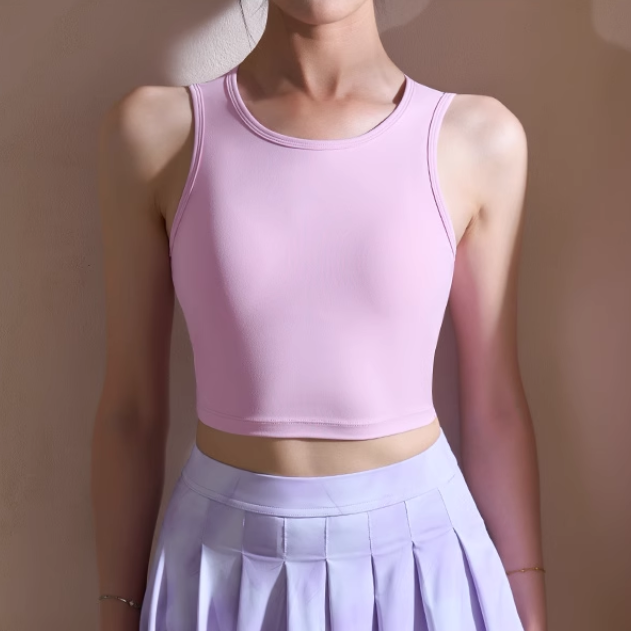 KEUSV Yoga Pilates Cut Out Fitted Sports Bra