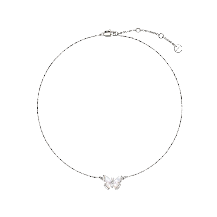 KEWSA Diamante Butterfly Necklace
