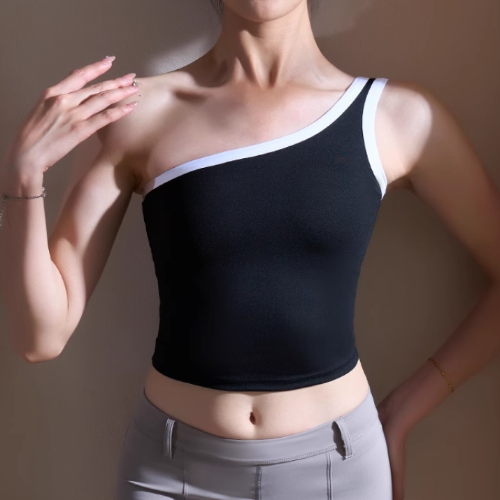 KIADO Yoga Pilates Bi-Color Fitted Sports Bra