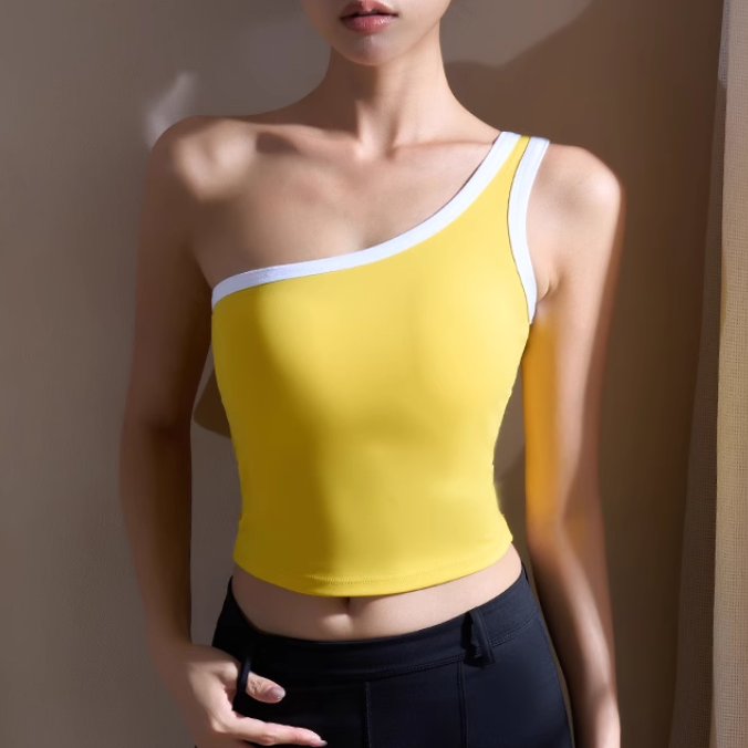 KIADO Yoga Pilates Bi-Color Fitted Sports Bra