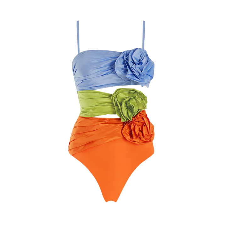 KLARU Flower Embellished Swimwear