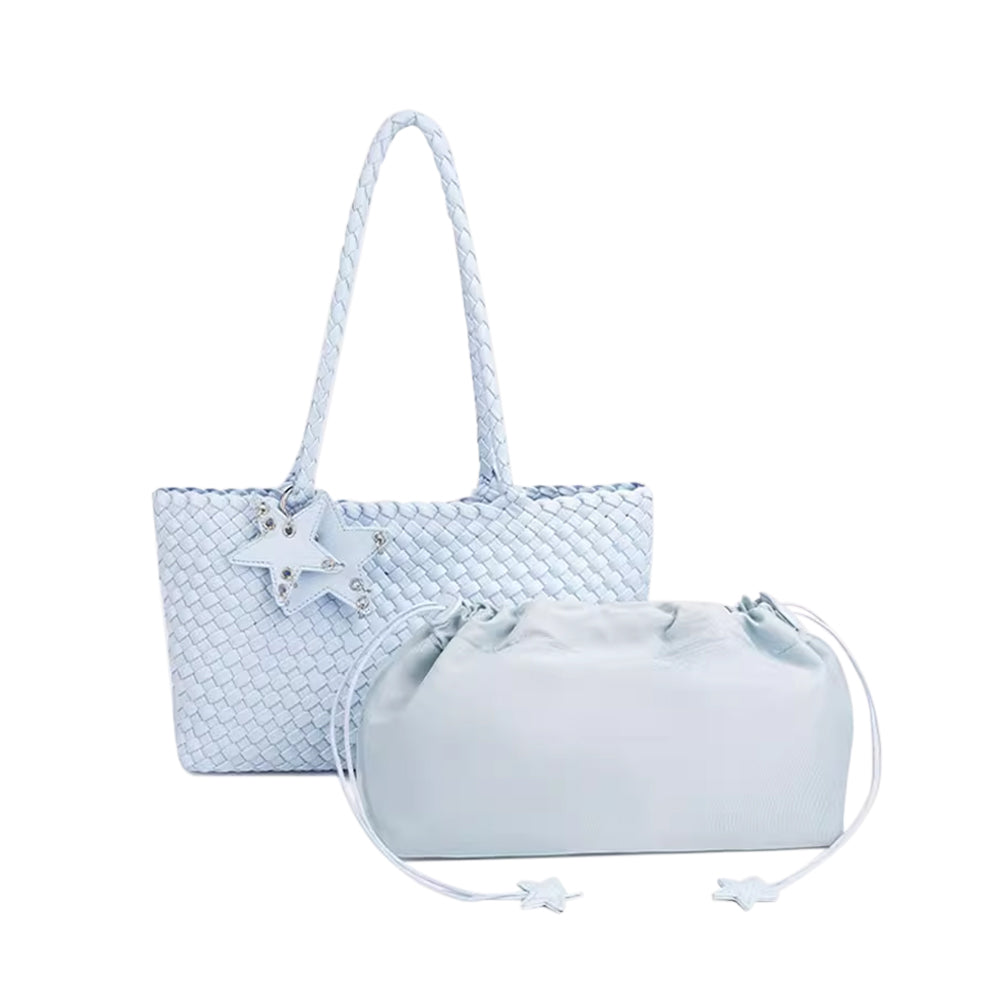 KOSET Braided Oversized Tote Bag