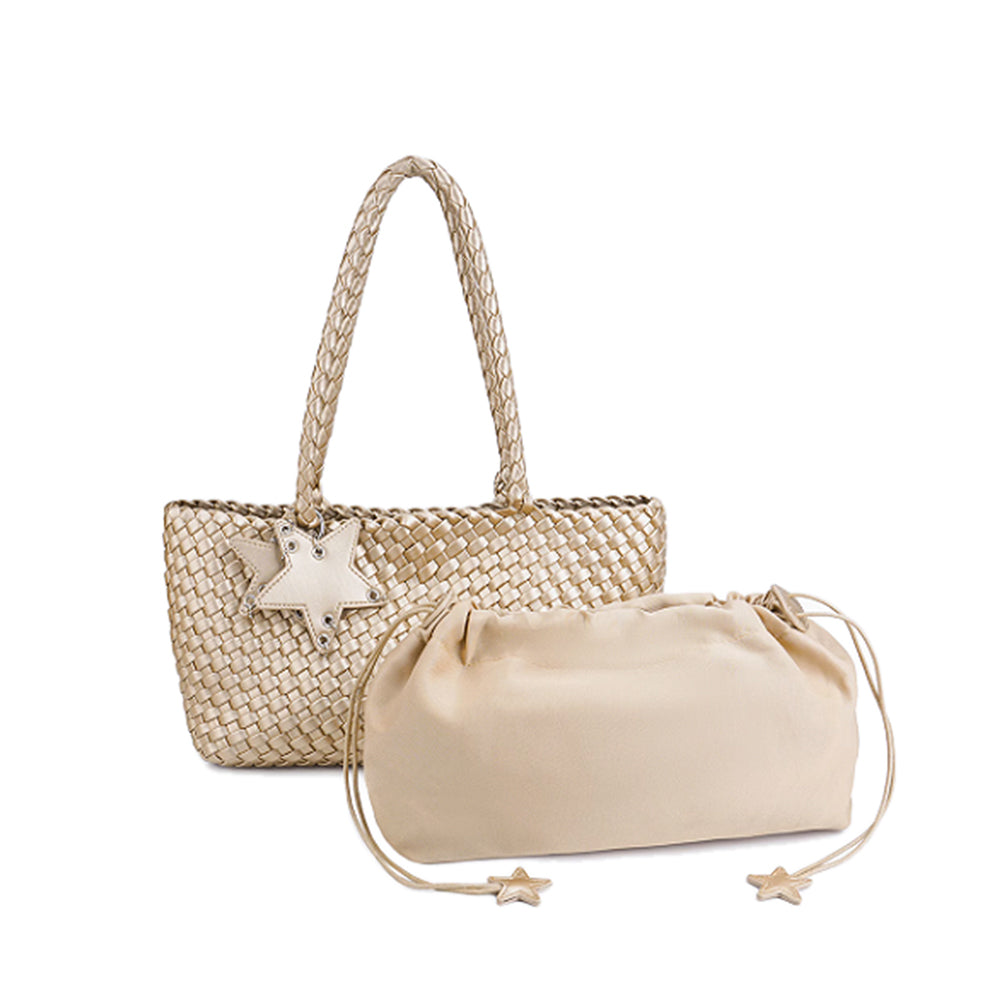KOSET Braided Oversized Tote Bag