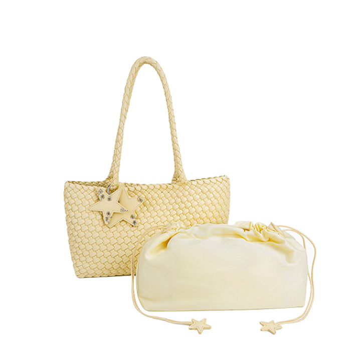 KOSET Braided Oversized Tote Bag