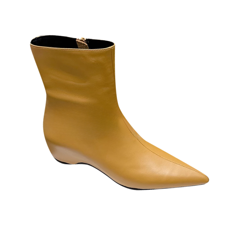 KURVE Leather Ankle Boots