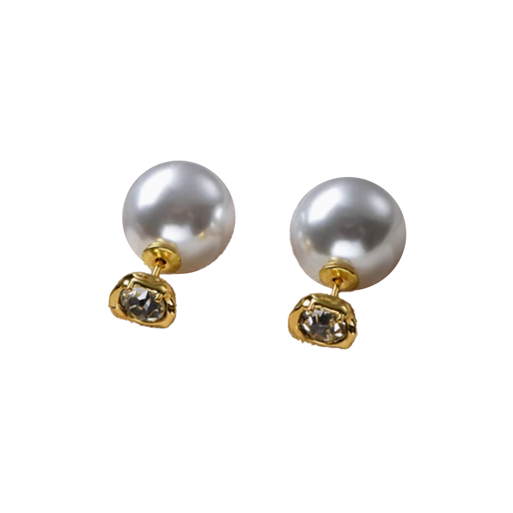 KUVCR Diamante Ear Studs Earrings - Pair