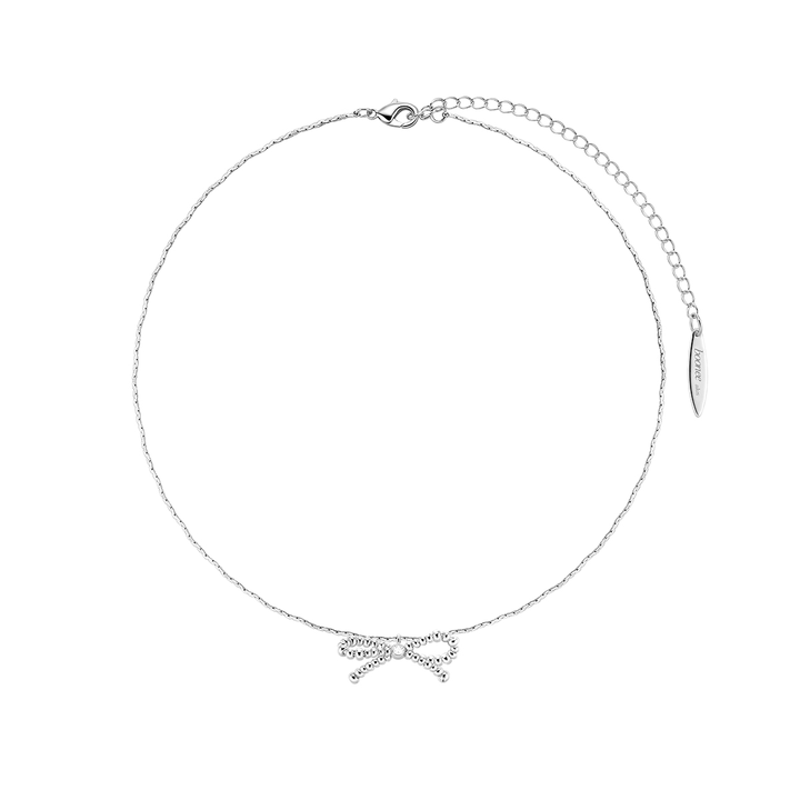 LEIRO Diamante Bow Necklace