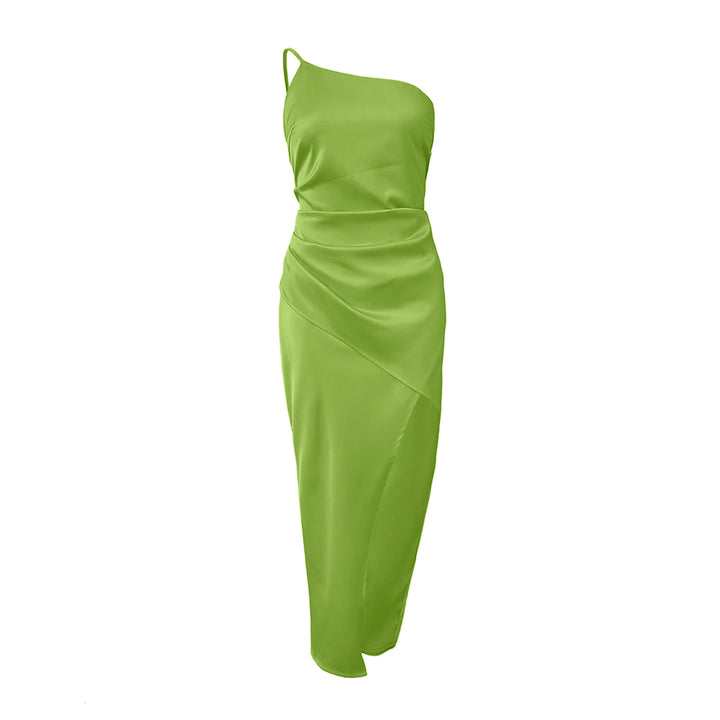 LEJUN Off-Shoulder Slip Dress