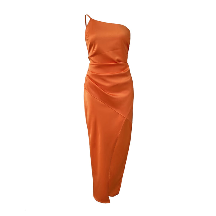 LEJUN Off-Shoulder Slip Dress