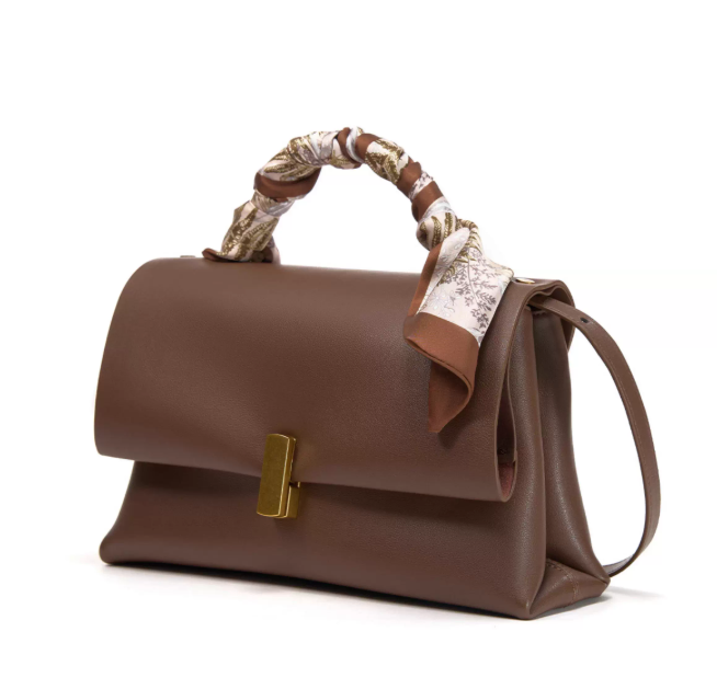 LEMCU Metal Lock Tote Bag