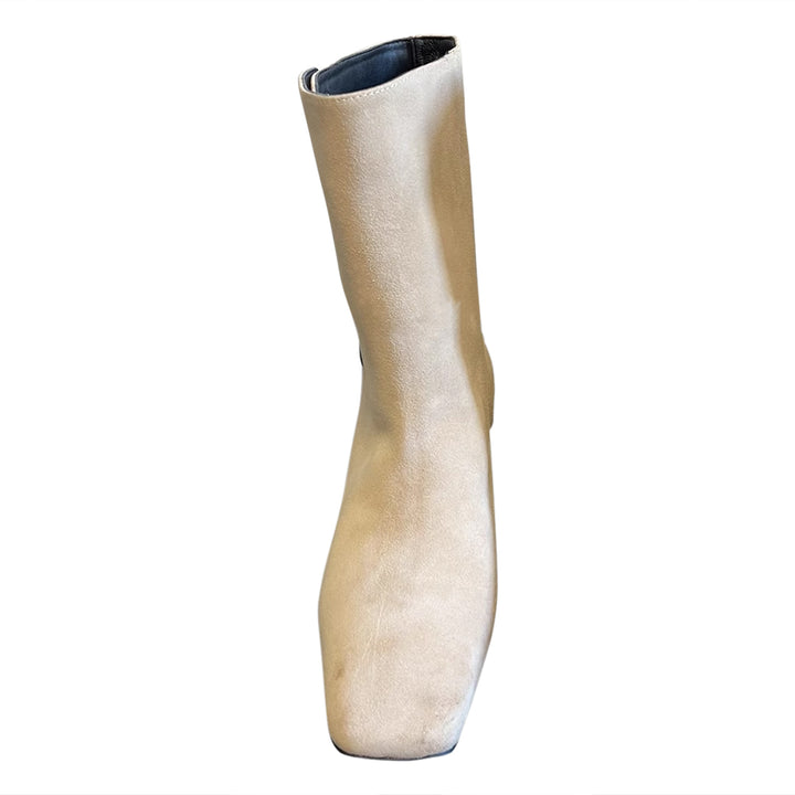 LENCU Button Suede Ankle Boots