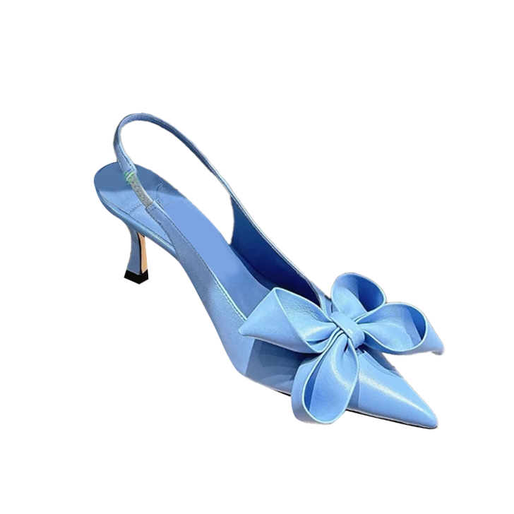 LNOTI Bow Mid Heel Sandals