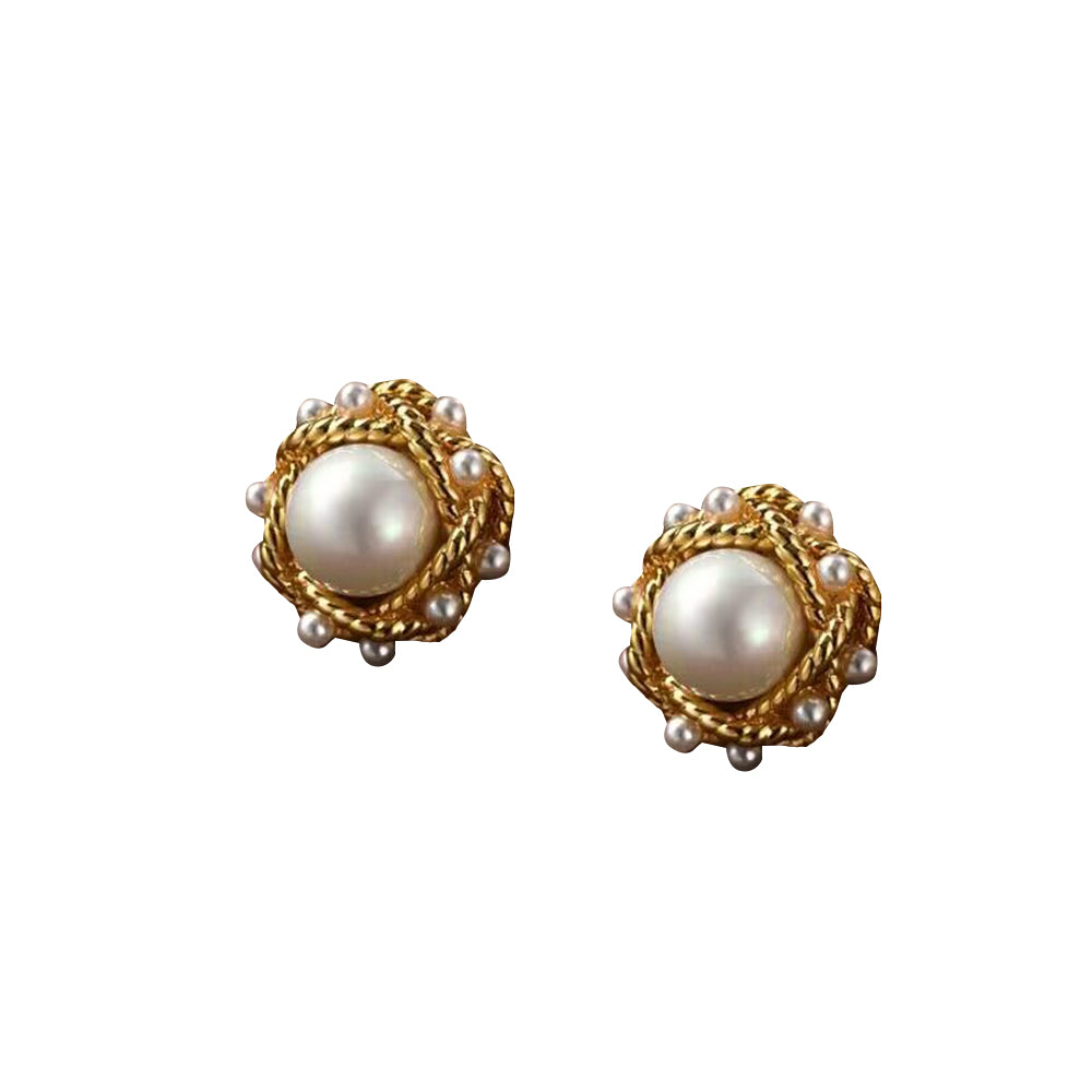 LOARE Pearl Ear Studs Earrings - Pair