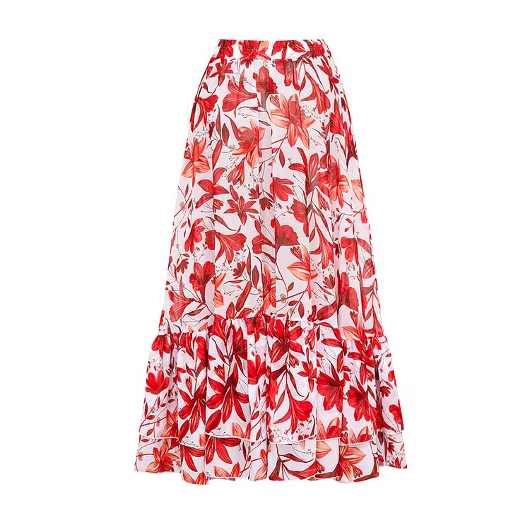 LOUSA Printed Skirt