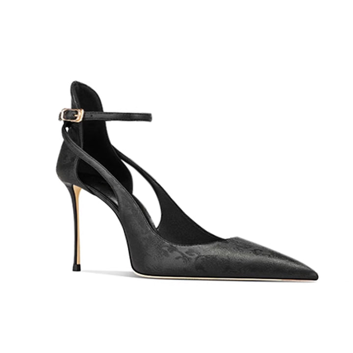 LOVRE Cut Out Mid Heel Sandals - 8cm