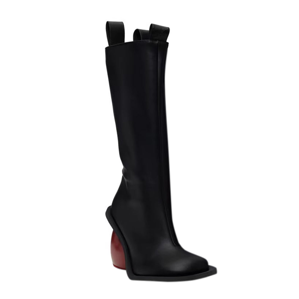 METIO Heart Heel Knee High Boots