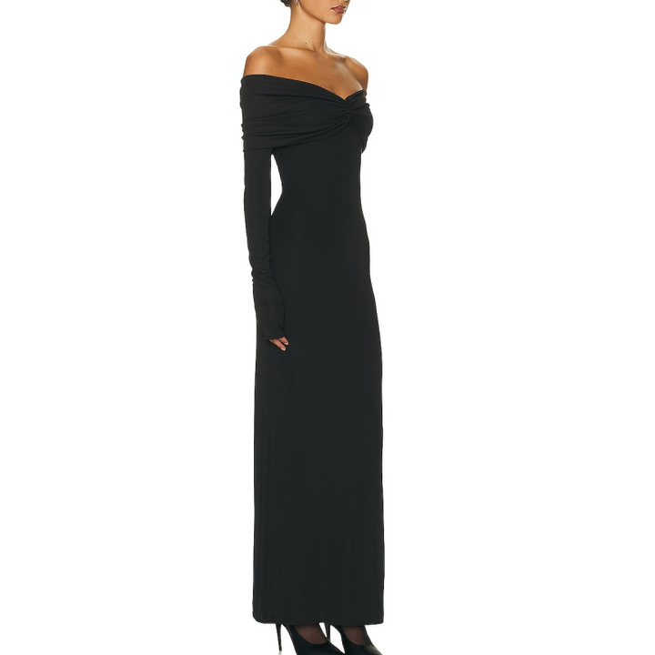 MIUNE Off-Shoulder Evening Dress Gown