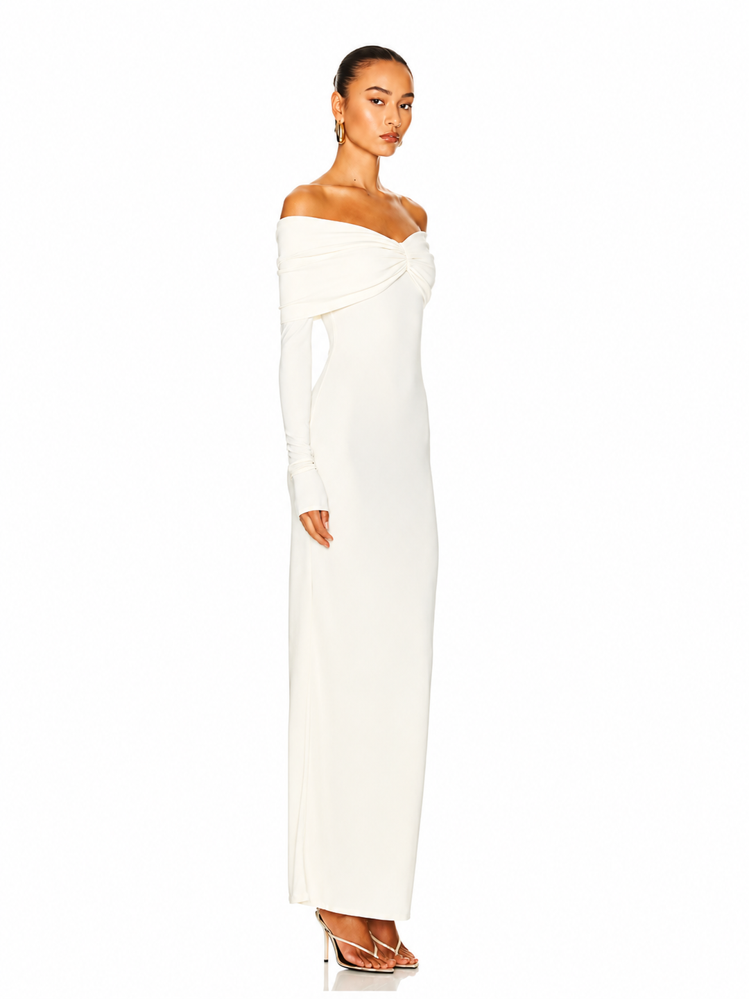 MIUNE Off-Shoulder Evening Dress Gown