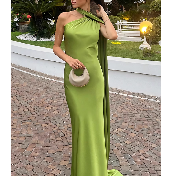 MNUDA Strap Maxi Evening Dress Gown