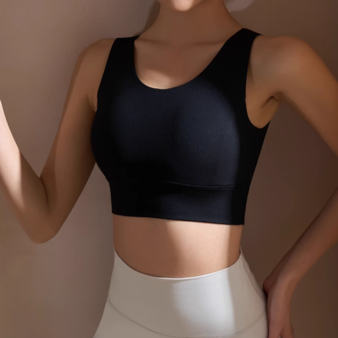 MOLCW Yoga Pilates Backless Fitted Sports Bra