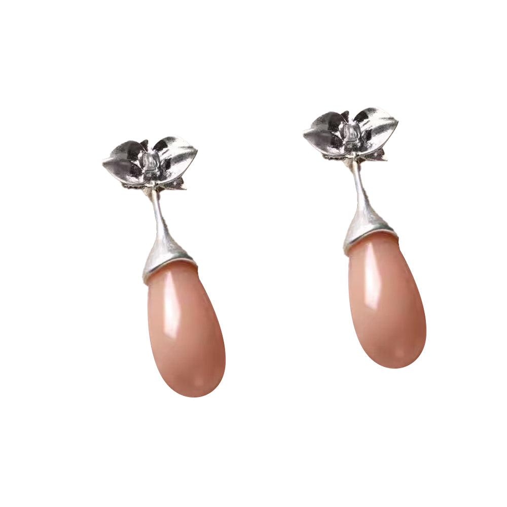 NAIVO Flower And Drop Earrings - Pair