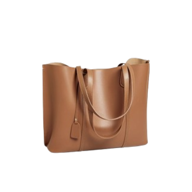 NALAJ Leather Oversized Tote Bag