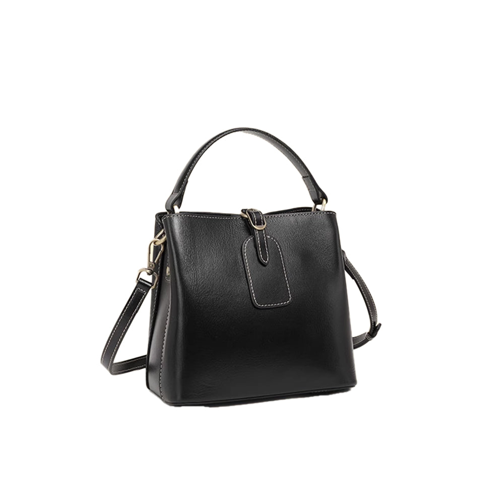 NASVI Buckled Bucket Bag