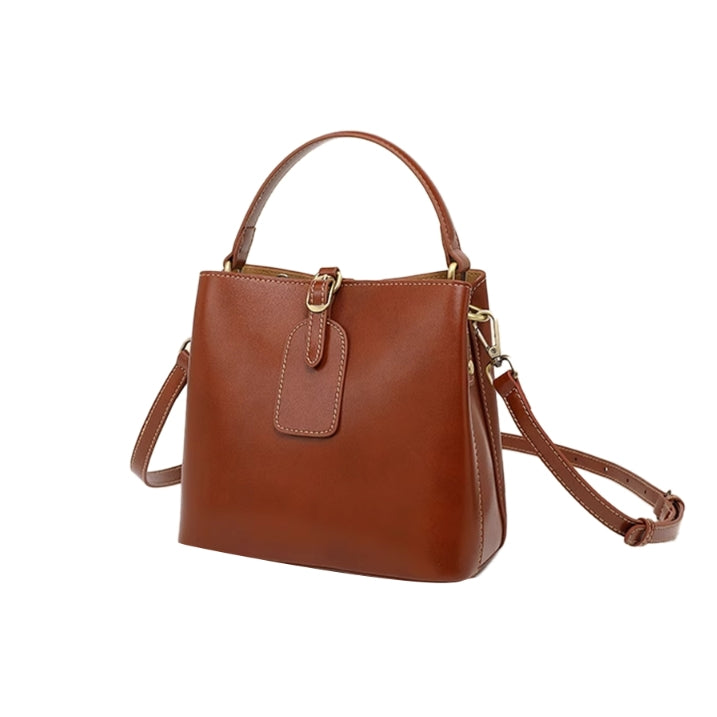 NASVI Buckled Bucket Bag