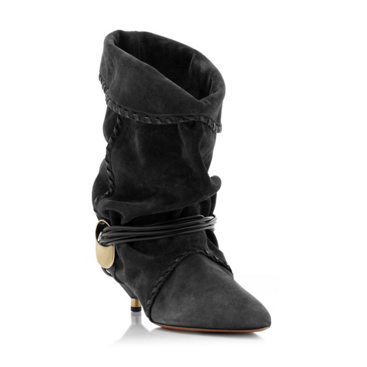 NAUDI Kitten Heel Ankle Boots